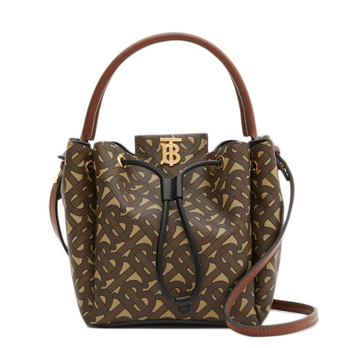 BURBERRY/博柏利 帆布/牛皮 單肩包 80316541