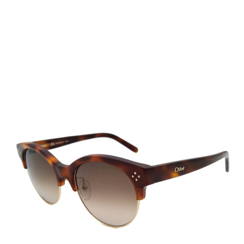 CHLOE/克洛伊 蔻依 復(fù)古 摩登 貓眼形 女士 太陽鏡 玳瑁色鏡框 茶色鏡片 墨鏡 眼鏡 CE704S 54mm CHLOE 克洛伊