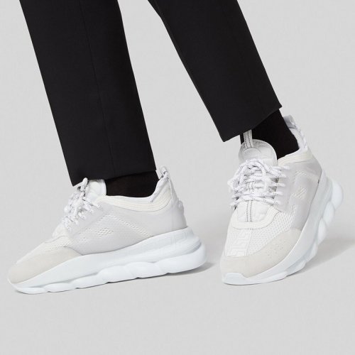  VERSACE/范思哲 男士白色時(shí)尚休閑運(yùn)動(dòng)鞋 DSU7071E-D7CTG-D01 PLXSX