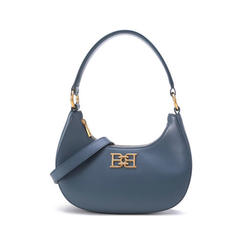 BALLY/巴利【22春夏新款】女士皮質B-Chain手提單肩斜挎包腋下包迷你款 BLEYR
