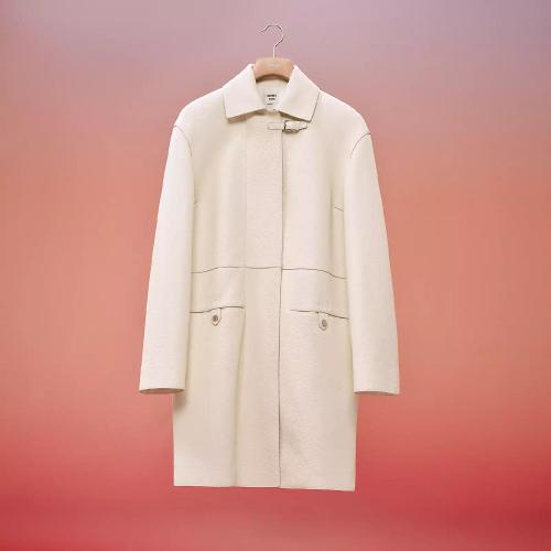  HERMES愛馬仕 22年秋冬 女士 大衣 Manteau souple en cuir H2H1117D09134
