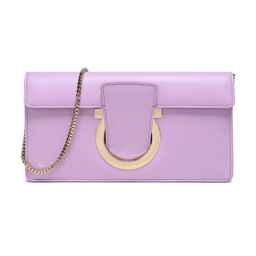 Salvatore Ferragamo/菲拉格慕 女士THALIA系列牛皮手提單肩包 21F816