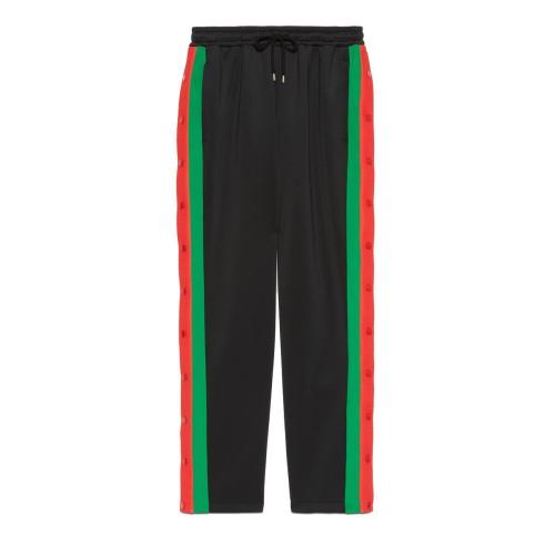  GUCCI古馳 22年秋冬 男士 輕薄氯丁橡膠慢跑長褲 715186 XJETG 1152