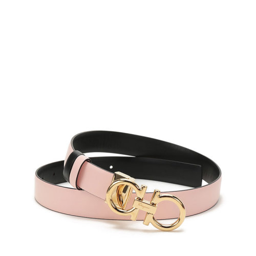 Salvatore Ferragamo/菲拉格慕 【22秋冬新款】 女士牛皮革可裁剪GANCINI板扣式雙面皮帶腰帶2.5cm 23B559