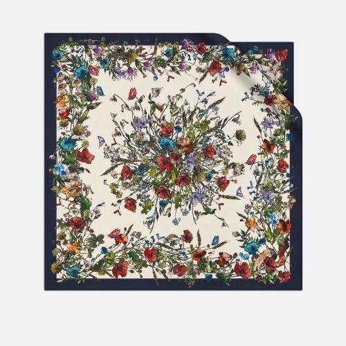  DIOR迪奧 22年秋冬 女士 絲巾 D-Millefiori 方巾 15MIF090I611_C545