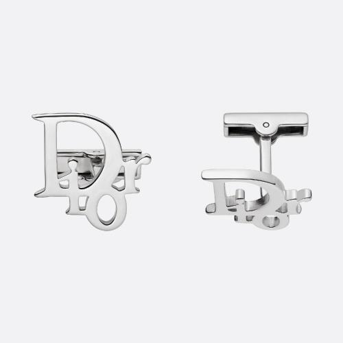  DIOR迪奧 22年秋冬 男士 袖扣 Dior Oblique 袖扣 C0206HOMST_D990