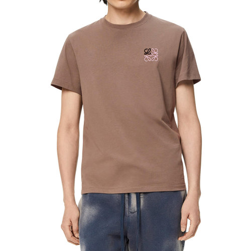 LOEWE/羅意威 22年秋冬新款 男士松石綠色純棉Anagram Logo刺繡T恤H526Y22J26-1470