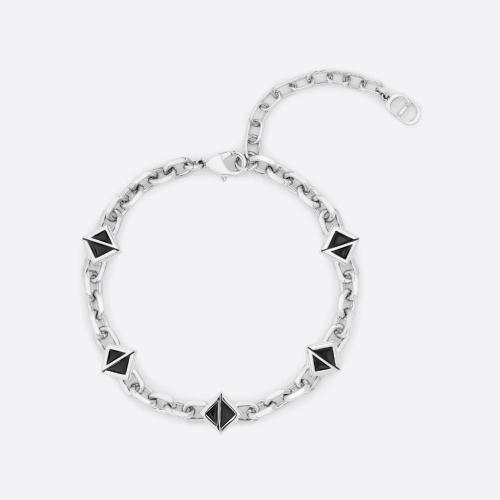  DIOR迪奧 22年秋冬 男士 手鐲 CD Diamond 細(xì)鏈環(huán)手鏈 B1722HOMMT_D004