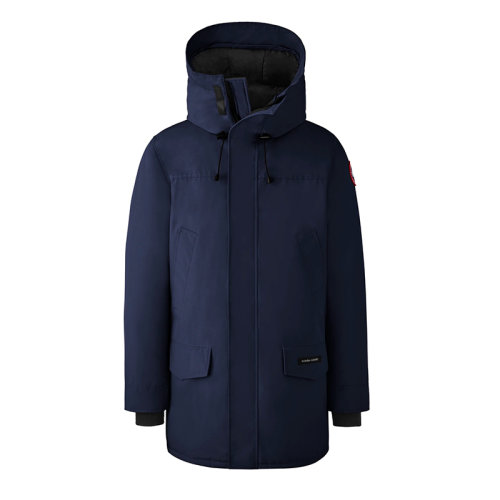CANADA GOOSE/加拿大鵝   LANGFORD系列 男士大西洋海軍藍(lán)連帽毛邊防風(fēng)派克大衣2062M-AN