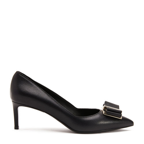 Salvatore Ferragamo/菲拉格慕 雙蝴蝶結(jié)高跟鞋