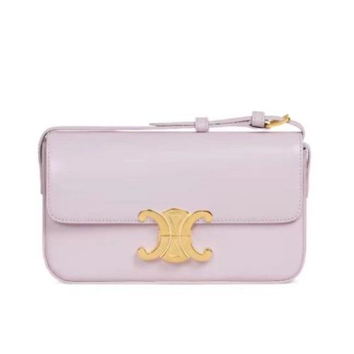 CELINE/賽琳  經(jīng)典凱旋logo金屬扣單肩斜跨包194143BF424NY【主推】