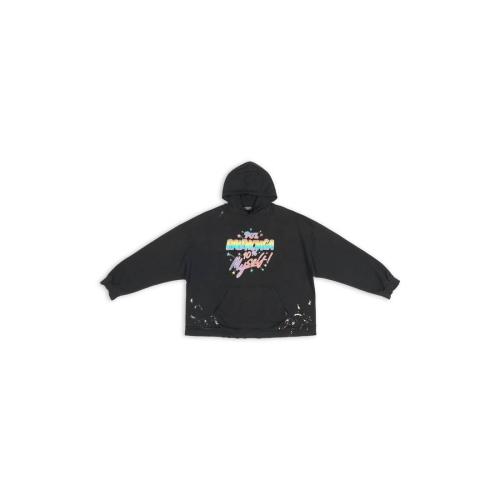  BALENCIAGA巴黎世家 22年秋冬 男士 長(zhǎng)袖T恤 90/10 HOODIE WIDE FIT 674986TMVH41055