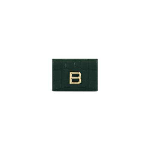  BALENCIAGA巴黎世家 22年秋冬 女士 錢包 HOURGLASS MINI WALLET CROCODILE EMBOSSED 6002121L