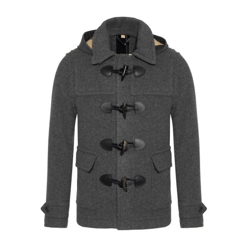 BURBERRY/博柏利 巴寶莉 羊毛百搭款牛角扣大衣 風(fēng)衣 男士外套 男士大衣 商務(wù)休閑男裝