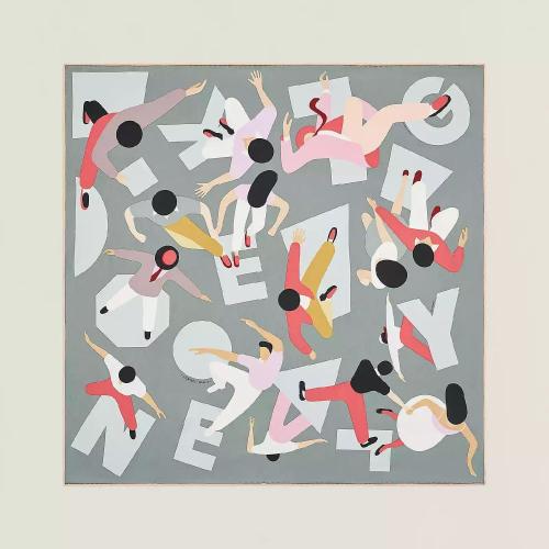  HERMES愛馬仕 22年秋冬 女士 圍巾 Carre 70 Hommage a Gene Kelly H983914S 02