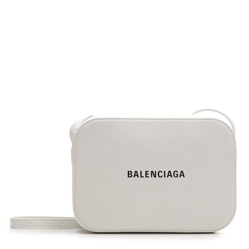 Balenciaga/巴黎世家 20年春夏 相機(jī)包 女性 LOGO 簡約 白色 單肩包 552370/DLQ4N 9060
