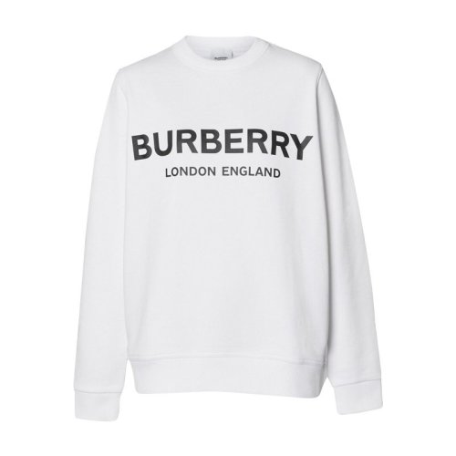 BURBERRY/博柏利  女裝 服飾 棉質LOGO標識運動衫 女衛(wèi)衣
