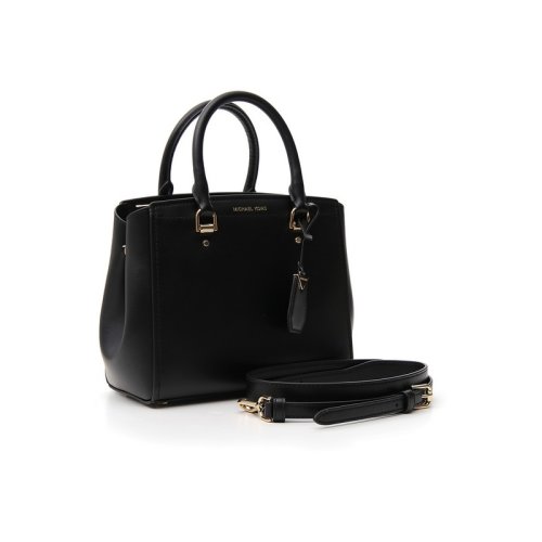  Michael Kors/邁克·科爾斯 女士黑色皮革斜挎包 30T8GN4M2L 001 PLSX