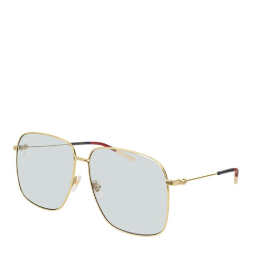 GUCCI/古馳 女士時尚方形金邊太陽鏡墨鏡眼鏡GG0394S多色可選