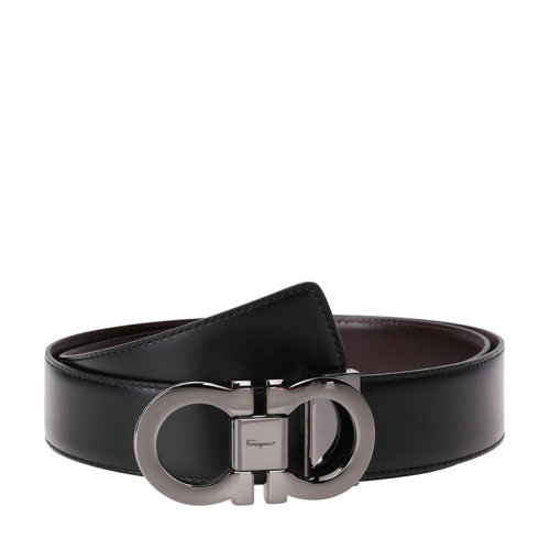 SalvatoreFerragamo/菲拉格慕 男士牛皮板扣雙面腰帶皮帶 679535