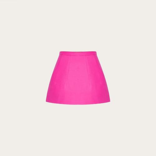  VALENTINO華倫天奴 22年秋冬 女士 半身裙 MINIJUPE EN CREPE COUTURE 1B0RA9401CFUWT