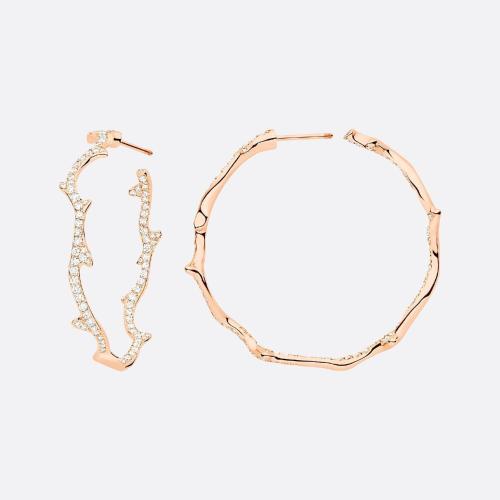  DIOR迪奧 22年秋冬 女士 耳環(huán) Boucles d’oreilles Bois de Rose Grand Modele JBDR94020_000