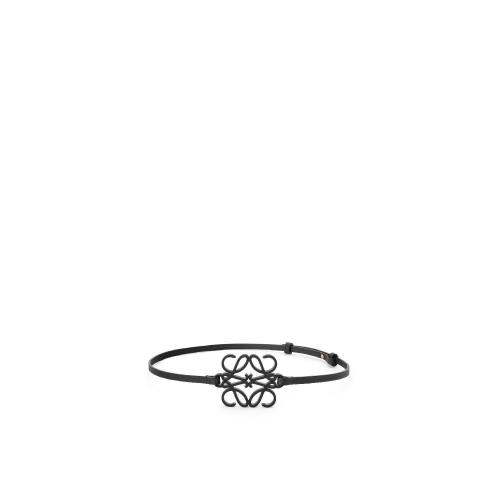  LOEWE羅意威 22年秋冬 女士 腰帶 Anagram cut-out belt in soft calfskin E619244X32-1100