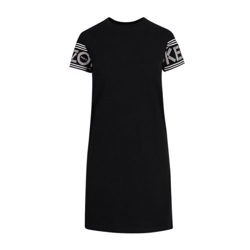 Kenzo 高田賢三  女裝 服飾 圓領(lǐng)棉質(zhì)經(jīng)典logo款時尚休閑 女士連衣裙裙裝