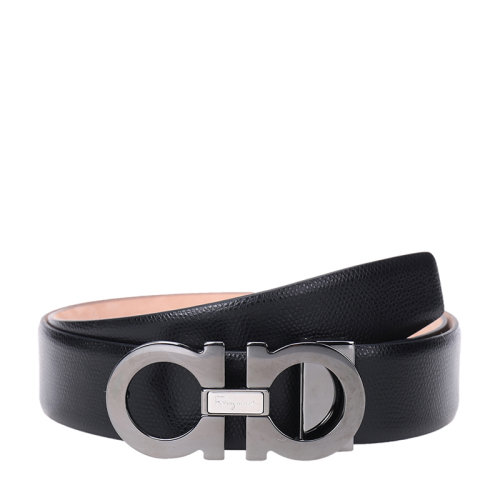 Salvatore Ferragamo/菲拉格慕 男士牛皮板扣皮帶腰帶 679493
