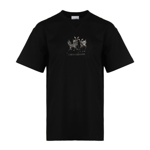 BURBERRY/博柏利21新品刺繡鹿圖案棉質(zhì)寬松女士短袖T恤8042882