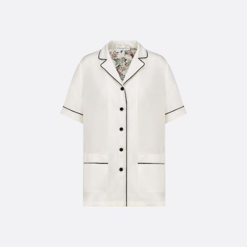  DIOR迪奧 22年秋冬 女士 睡衣 Chemise a manches courtes Dior Chez Moi 251V29B6849_X0810