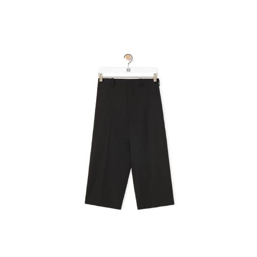  LOEWE羅意威 22年秋冬 男士 休閑褲 Cropped belted trousers in wool H526Y04W78-1100
