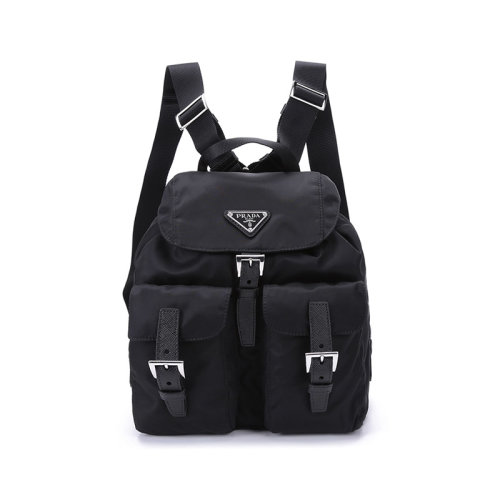 PRADA/普拉達(dá)女士Re-Nylon再生尼龍手提雙肩包背包小號(hào) 1BZ677 RV44