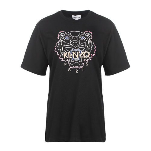 KENZO/高田賢三22春夏刺繡大虎頭棉質(zhì)寬松女士短袖T恤 FC52TS677