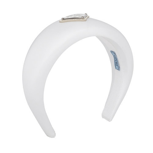 PRADA/普拉達(dá)  女士白色再生尼龍頭帶1IH016_2DMI_F0009