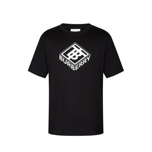  BURBERRY/博柏利 男士黑色棉質(zhì)短袖T恤 8021831 PLFSX