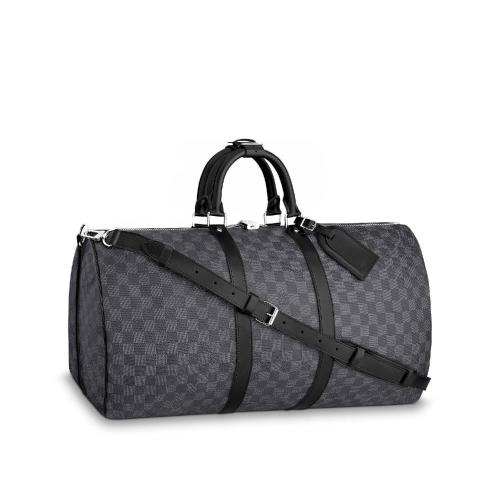  LV路易威登 22年秋冬 男士 旅行包 Keepall 55 旅行袋（配肩帶） N41413 預定商品2-6周發(fā)貨