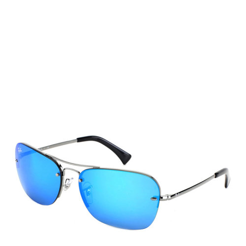 Ray-Ban/雷朋 長(zhǎng)方形 飛行員 男款 太陽鏡 彩膜 反光 鏡面 墨鏡 眼鏡 RB3550 RB3541 RB3509 61~64mm RayBan 雷朋