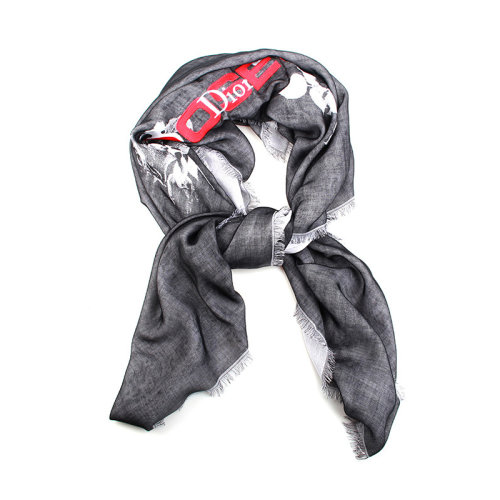 DIOR/迪奧  男女同款棉質(zhì)時尚百搭徽標(biāo)刺繡圍巾/披肩圍巾   $8ES2010003C900