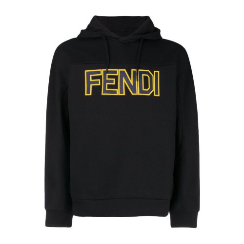 Fendi 芬迪 男裝 服飾 棉質(zhì)字母印花圖案長袖時尚休閑連帽 男衛(wèi)衣