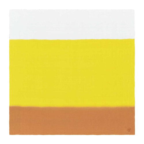 HERMES/愛(ài)馬仕 女士拼色真絲條紋款卷邊平紋絲巾方巾頭巾圍巾 H349886S 多色可選