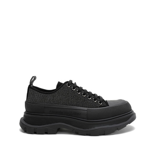 Alexander McQueen/亞歷山大麥昆 2021款 男士皮革/橡膠系帶厚底休閑鞋 647182 WHZ27