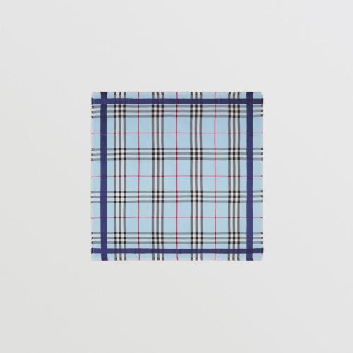  BURBERRY 22年秋冬 女士 格紋絲毛混紡大號(hào)方巾 80550161