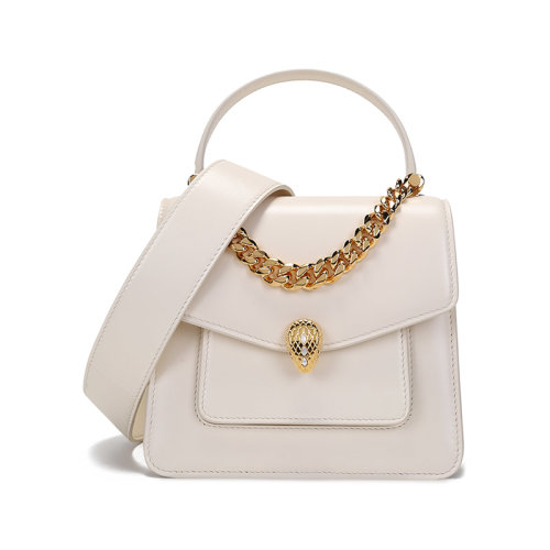 BVLGARI/寶格麗 女士SERPENTI FOREVER系列羊皮小號蛇頭扣手提單肩斜挎包 291230