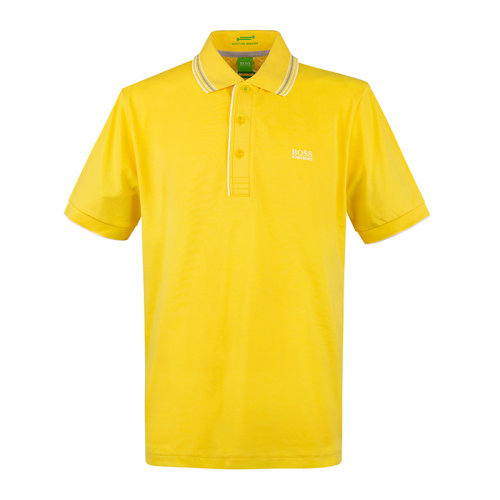 HUGO BOSS/雨果博斯 男裝 服飾 黃色翻領(lǐng)短PoloT恤  男士短POLO
