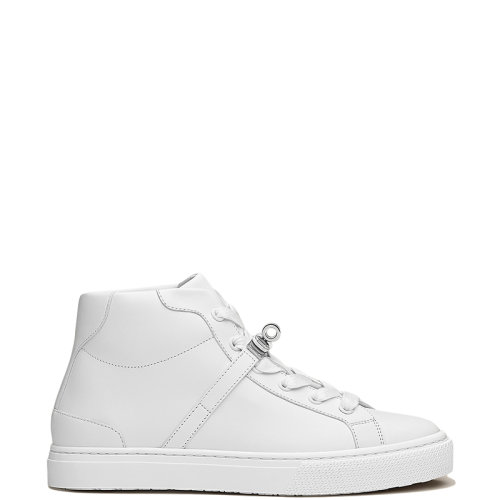 HERMES/愛馬仕 22年秋冬新款 Daydream系列 女士白色小牛皮Kelly搭扣高幫運動鞋H212260Z90365