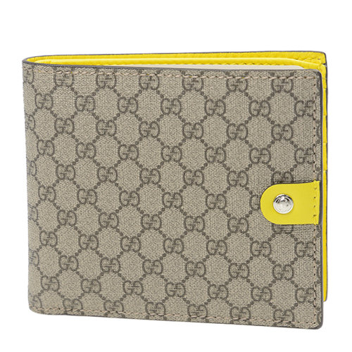 GUCCI/古馳 男士雙G圖案咖色短款錢包錢夾365477-FX53N-8594