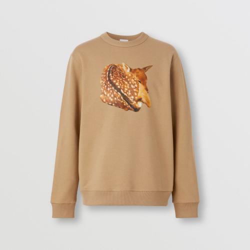  BURBERRY 22年秋冬 男士 小鹿圖案棉質(zhì)運(yùn)動(dòng)衫 80575341