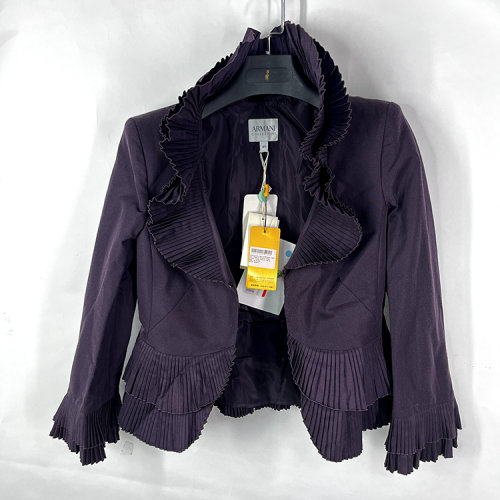 ARMANI COLLEZIONI/阿瑪尼卡爾茲紫色女士西服上衣   FMG19T FM055
