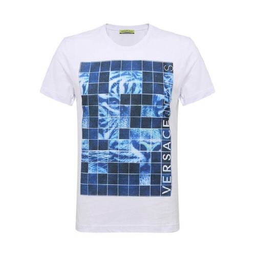  VERSACE JEANS COUTURE JEANS/范思哲 男士花色棉質(zhì)短袖T恤 B3GRA73C36598003 PLFSX